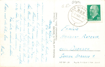 01814 Kleingiesshuebel Saxon Switzerland with Zschirnstein o 1967