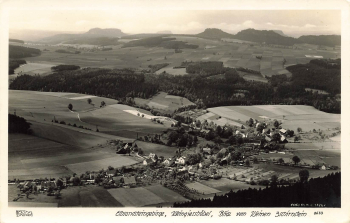 01814 Kleingiesshuebel Saechsische Schweiz vom kleinen Zschirnstein Hahn-Foto8633 * um 1930