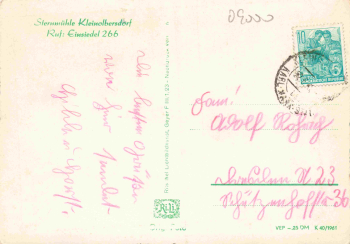 Kleinolbersdorf bei Karl-Marx-Stadt Gaststätte Sternmühle o 1960