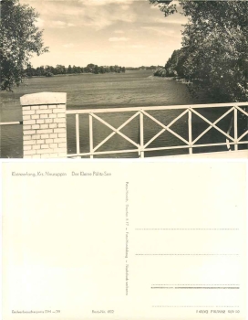 16831 Kleinzerlang Rheinsberg der kleine Paelitz-See *1962 Hanich0602