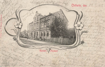01998 Klettwitz Niederlausitz Clettwitz Postamt Jugendstilkarte o 1902