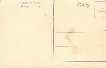 01776 Klingenberg Osterzgebirge Youth Hostel * around 1940