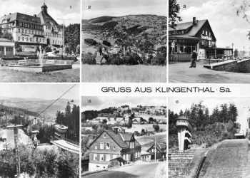 Klingenthal Sachsen Mehrbildkarte o 1980