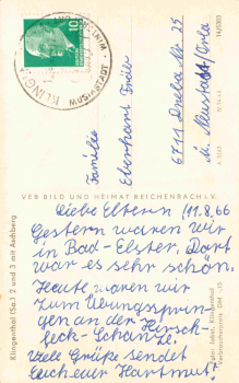Klingenthal 2 und 3 Sachsen o 1963