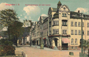 Klingenthal Sachsen Auerbacherstrasse Cafe Central o 1913
