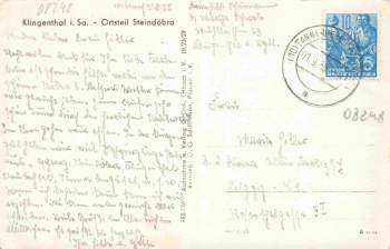 Steindöbra Klingenthal Sachsen o 1955