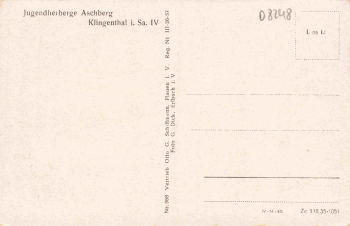 Klingenthal, Saxony: Aschberg Youth Hostel – circa 1950