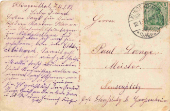 Klingenthal Sachsen Huth Döhlerwald o 1912