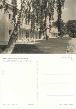 17192 Klink Bungalows Urlaubersiedlung Voelkerfreundschaft *1962 Hanich0056