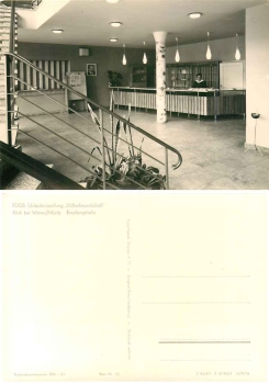 17192 Klink Empfangshalle Urlaubersiedlung "Völkerfreundschaft" *1962 Hanich0050