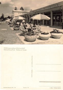 17192 Klink Mueritz Holiday settlement clubhouse with terrace *1964