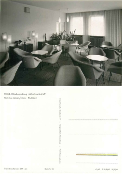 Klink Müritz Urlaubersiedlung Lesezimmer *1962