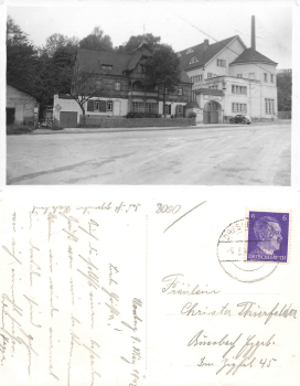 Klotzsche Dresden factory air defense state school photo card o 1942