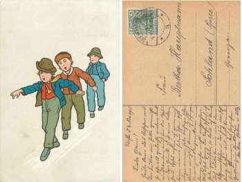 Boys artist card o 4.11.1915