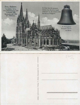 Cologne Cathedral south side with St. Peter bell * ca. 1930