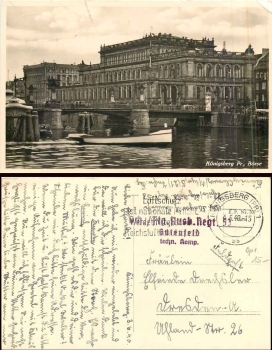 Koenigsberg Exchange Field Post Sch./Flg. Yield Regt. 53 Gutenfeld techn. Comp. 4.6.1940