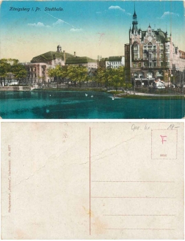 Königsberg Ostpreussen Stadthalle * ca. 1920