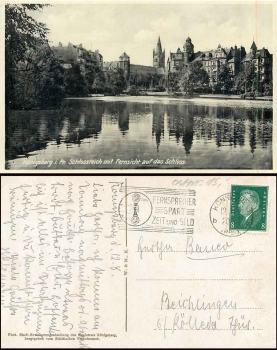 Königsberg Schlossteich mit Schloss, o 12.8.1931