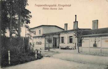 01936 Königsbrück Truppenübungsplatz Militär Kantine Jahn * um 1910