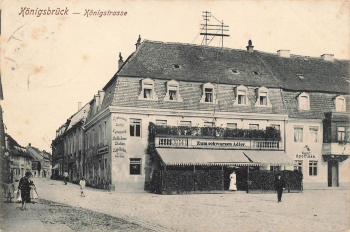 01936 Königsbrück Königstrasse Restaurant zum Schwarzen Adler o 1911