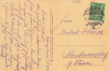 01936 Königsbrück Markt mit Rathaus o 1924