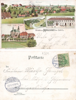 Koenigshain bei Ostritz Litho Dzialoszyn o 1904
