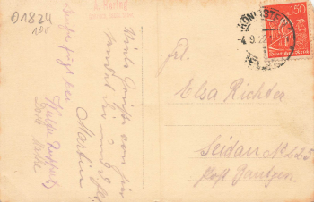 01824 Koenigstein with fortress Saxon Switzerland o 1922