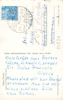 01824 Koenigstein Saxon Switzerland o 1958