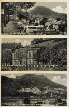 01824 Koenigstein Restaurant Schuetzenhaus Saxon Switzerland * around 1930