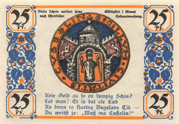 Koeslin Pomerania emergency banknote Koszalin 1921