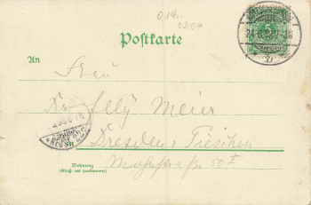 01445 Koetzschenbroda Radebeul Niederloessnitz Litho o 1899