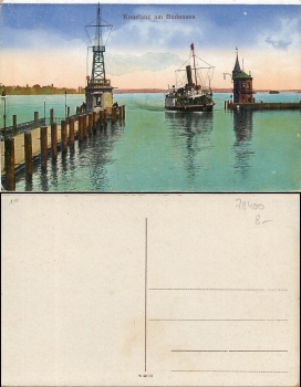 Konstanz Bodensee Hafeneinfahrt *ca.1920