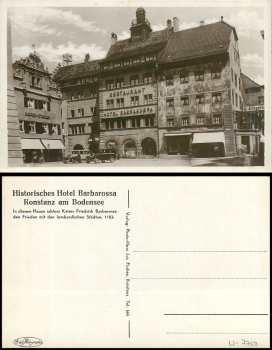 Konstanz Hotel Barbarossa *ca. 1930