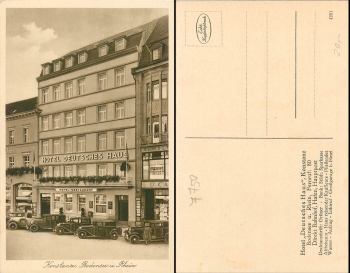 Konstanz Hotel Deutsches Haus *ca. 1930