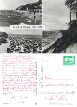 17459 Koserow auf Usedom o 28.7.1980
