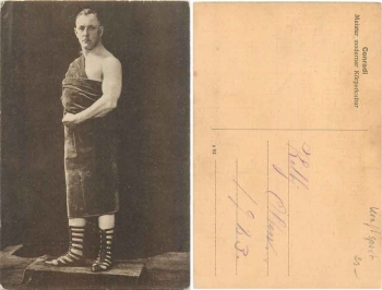 Kraftsport Conradi Meister moderner Körperkultur AK 1923