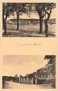 Krampnitz Potsdam Kolonialwaren Franz Winkler alte Ansichtskarte * um 1930