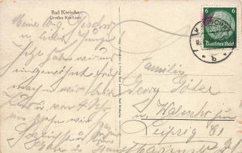 01731 Kreischa Sanatorium Grosses Kurhaus o 1934