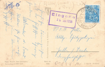 01814 Krippen Sächsische Schweiz Erhoungsheim "Klement Gottwald" o 1958