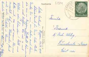 01814 Krippen Sächsische Schweiz Haus in der Sonne Grete Rasch o 1938