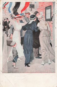 Victory Dispatch No. 10 Artist Postcard Brynolf Wennerberg B.W. o 1917 Field Post