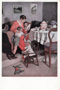 Good News from the Front No. 9 Artist Postcard Brynolf Wennerberg B.W. Child in Uniform * circa 1915