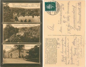 09356 Kuhschnappel Gasthof Post Egidien in Sachsen o 6.8.1929
