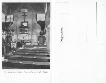 Kunzendorf Kreis Glogau Schlesien Kirche Sieroszowice * um 1920