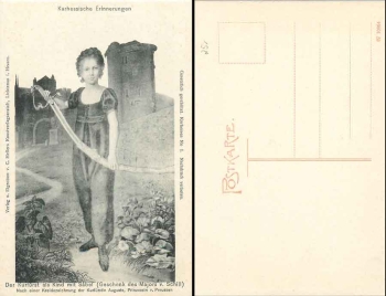 Elector of Hesse as a child with a saber * around 1910