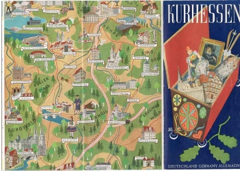 Kurhessen folding brochure around 1950
