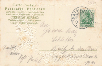 01824 Rathen Gasthaus Rosengarten Saxon Switzerland Embossed postcard o 1910