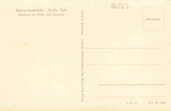 Kyffhäuser Barbarossahöhle * 1959