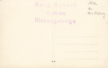 Kynast Riesengebirge Schlesien Chojnik * 1928