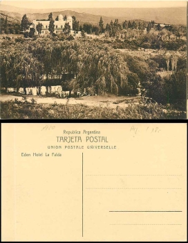La Falda Argentina Eden Hotel *approx. 1920